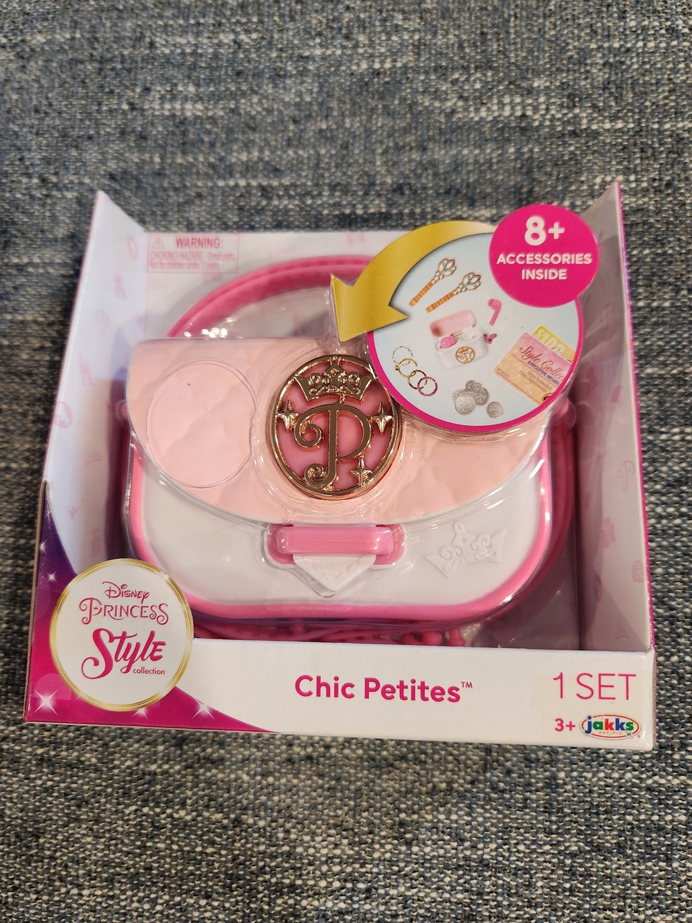 Disney Princess Pink and White Chic Petites Jewelry Purse